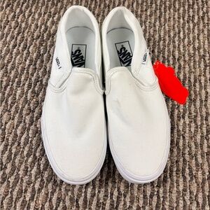 Vans Classic White Slip-On Sneakers